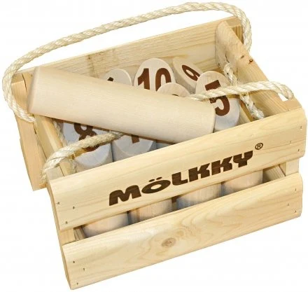 Mölkky w drewnianej skrzynce, zdjęcie 2