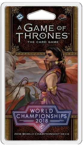 A Game of Thrones LCG SE 2018 World Championship Deck