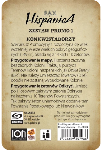 Pax Hispanica Konkwistadorzy zestaw promo, zdjęcie 3