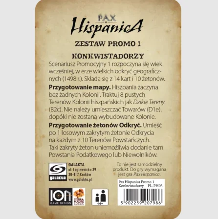 Pax Hispanica Konkwistadorzy zestaw promo, zdjęcie 4