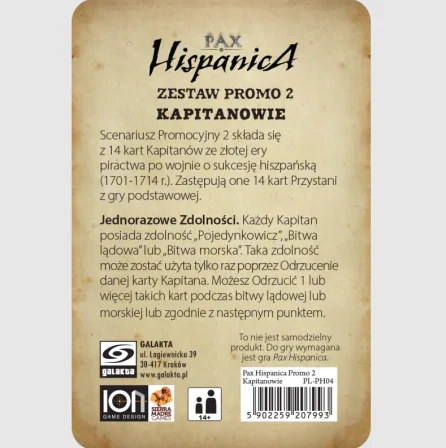 Pax Hispanica Kapitanowie zestaw promo, zdjęcie 4