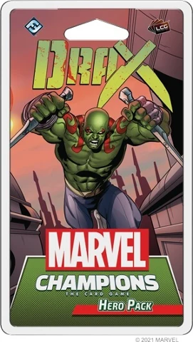 Marvel Champions Karciana Gra Kolekcjonerska Drax Zestaw Bohatera