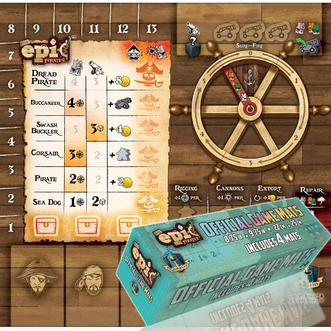 Tiny Epic Pirates Player Mats