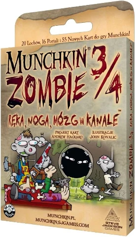 Munchkin Zombie 3 4 Ręka noga mózg w kanale