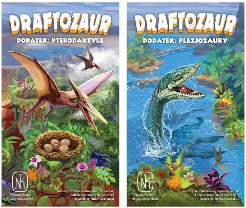 Draftozaur Dwa dodatki Pterodaktyle i Plezjozaury
