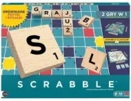 Scrabble Drewniane płytki i stojaki
