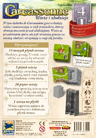 Carcassonne Edycja 3 Wieże i złodzieje, zdjęcie 4
