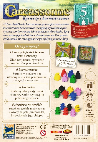 Carcassonne Edycja 3 5 Kurierzy i burmistrzowie, zdjęcie 4