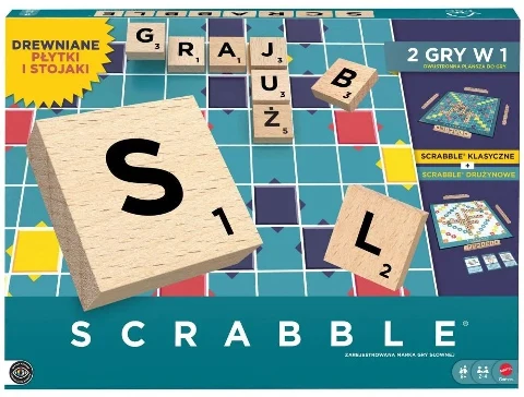 Scrabble Drewniane płytki i stojaki, zdjęcie 2