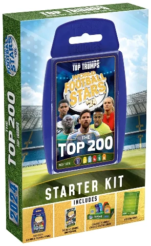 KARTY PIŁKARSIE STARTER KIT Top Trumps światowe gwiazdy futbolu ANGIELSKIE