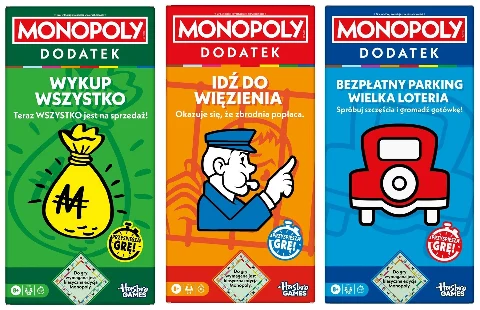 3x MONOPOLY CLASSIC ROZSZERZENIE podstawowa