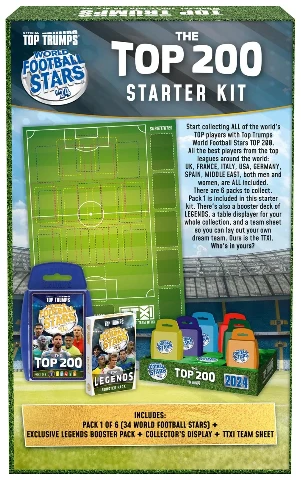 KARTY PIŁKARSIE STARTER KIT Top Trumps światowe gwiazdy futbolu ANGIELSKIE, zdjęcie 2
