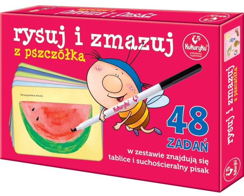 Rysuj i zmazuj z pszczółką