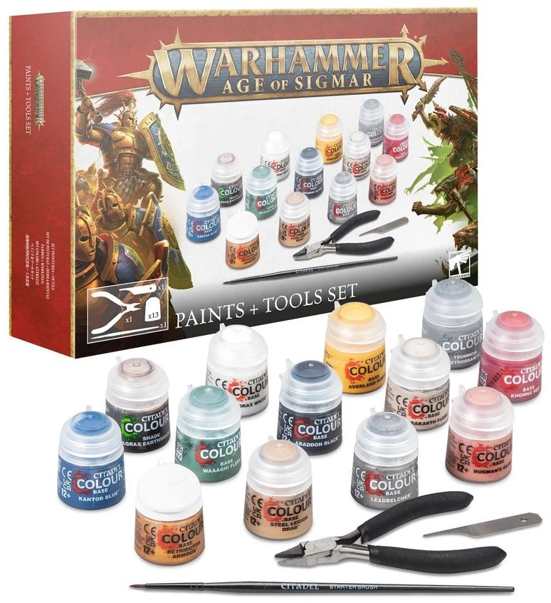 Warhammer Age of Sigmar Paints Tools Set