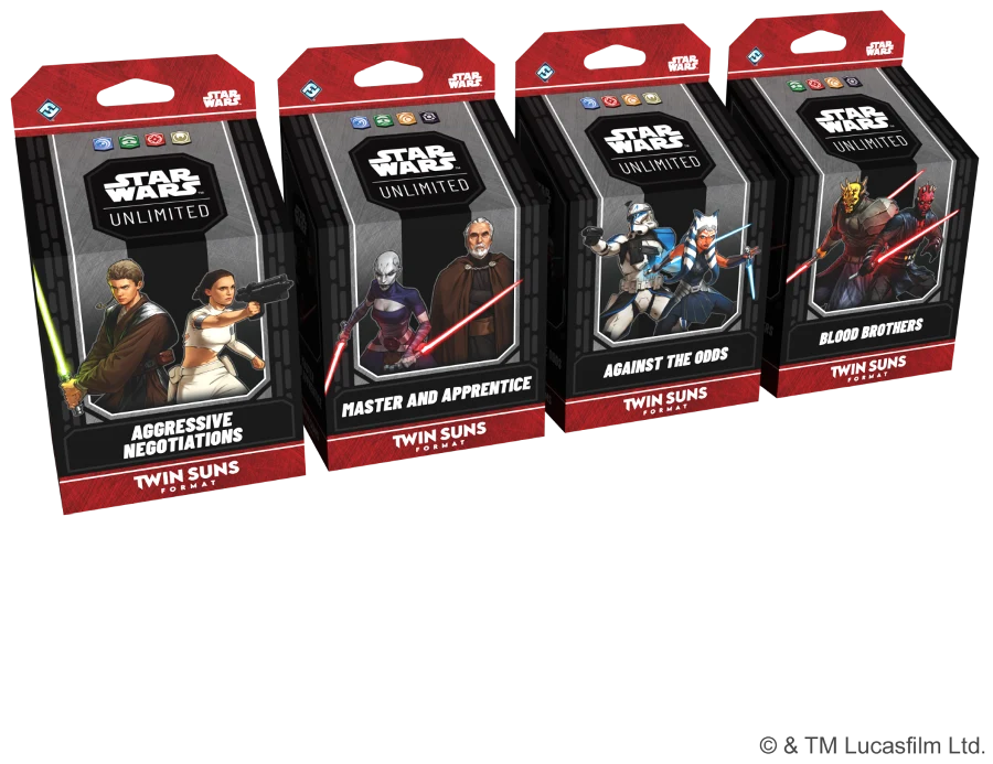 Star Wars Unlimited Card Game Twin Suns Format Deck Display