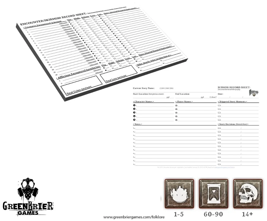 Folklore The Affliction Encounter Record Pads
