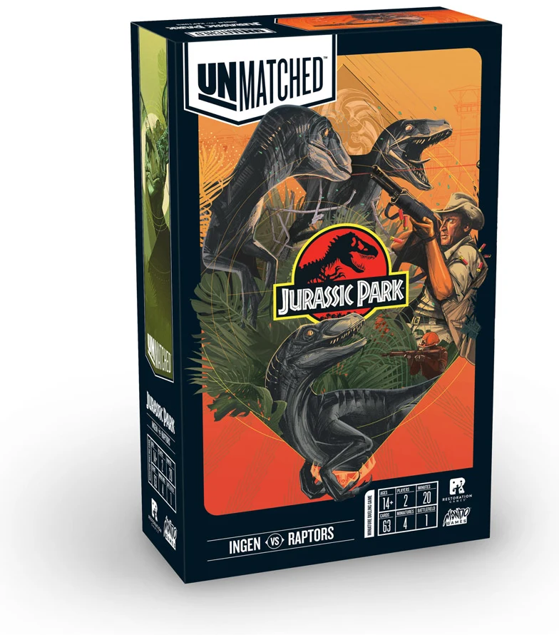 Unmatched Jurassic Park Ingen vs Raptors