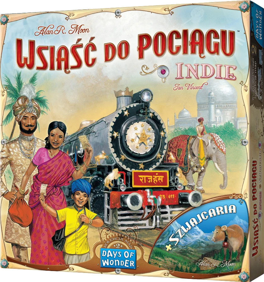 Wsiąść do Pociągu Kolekcja Map 2 Indie i Szwajcaria