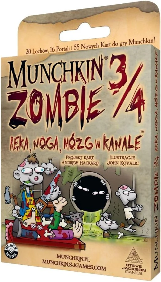 Munchkin Zombie 3 4 Ręka noga mózg w kanale
