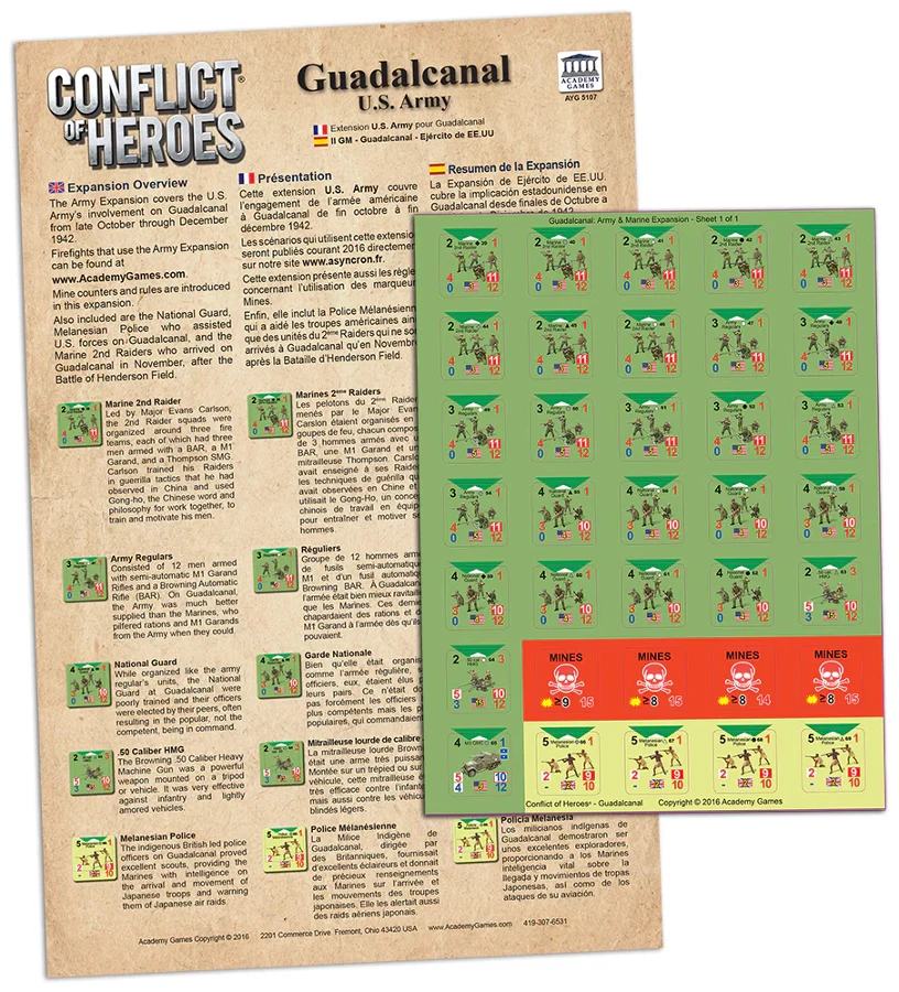 Conflict of Heroes Guadalcanal U S Army