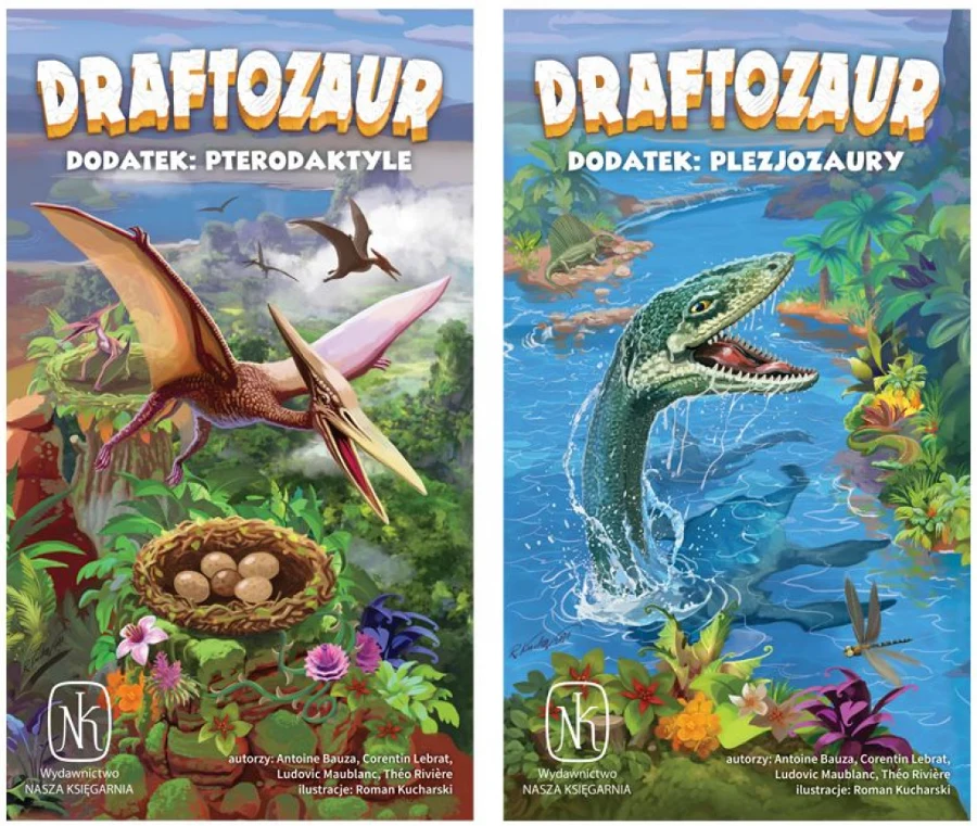 Draftozaur Dwa dodatki Pterodaktyle i Plezjozaury