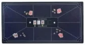 Mata pokerowa niebieska 177x89cm