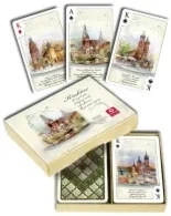Komplet dwóch talii Akwarele Kraków