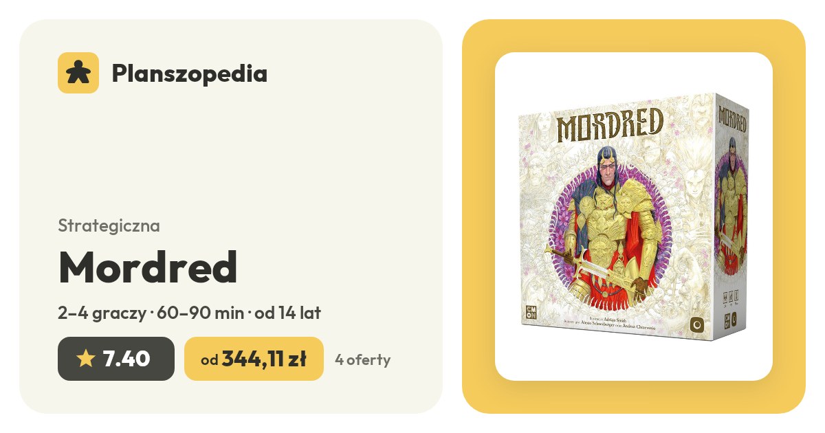 Ruszyła przedsprzedaż gry Mordred od Portal Games